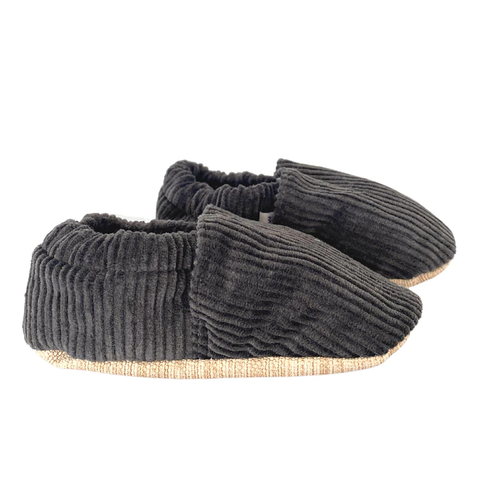 Non-Slip Moccasins - Velvet Grey by Morgedan in Grey, image 1