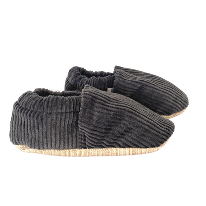 Non-Slip Moccasins - Velvet Grey by Morgedan in Grey, image 1