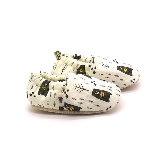 Non-Slip Moccasins - Honey Bear