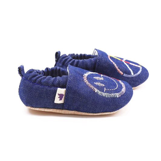 Non-Slip Moccasins - Happy Peace