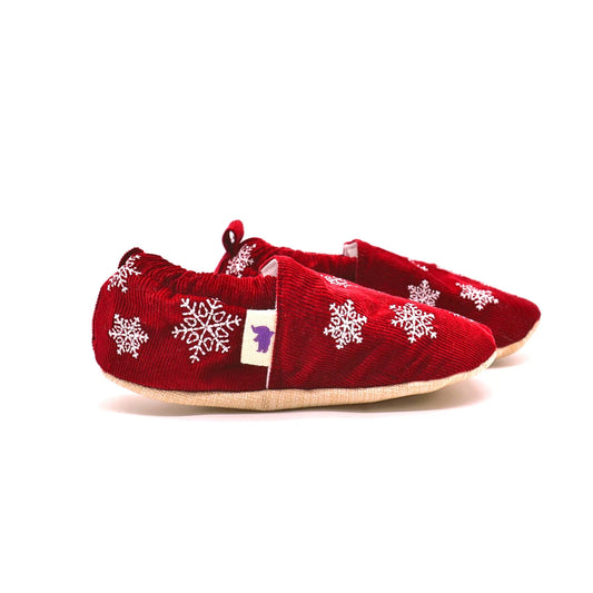 Non-Slip Moccasins - Velvet Christmas