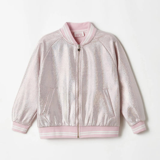 Sparkling Pink Bomber Jacket