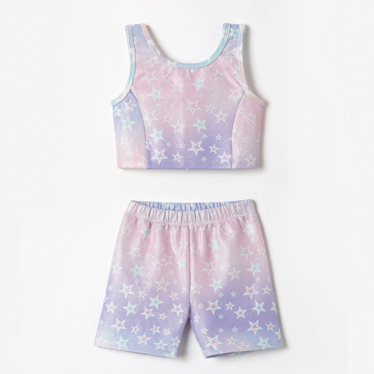 Mini Stars Crop Top & Short Set