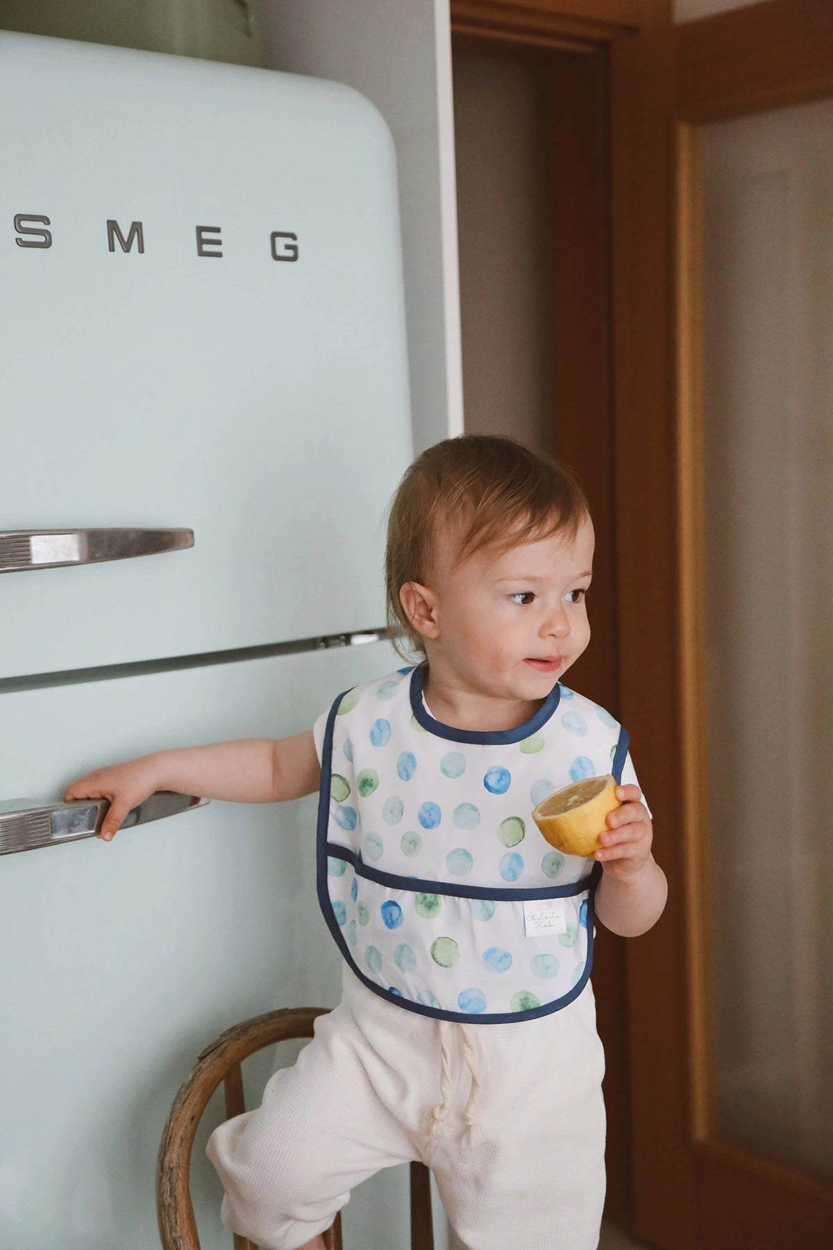 Blue Feeder Bib Set