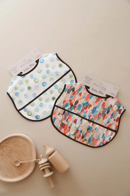 Blue Feeder Bib Set
