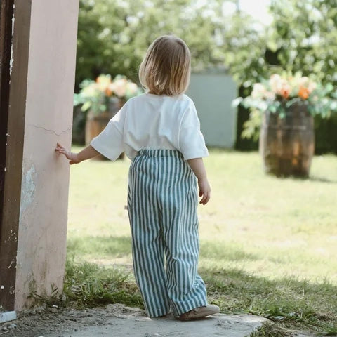 Khaki Stripe Play Pants