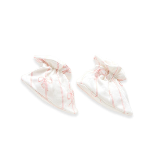Ribbon Booties - Pink