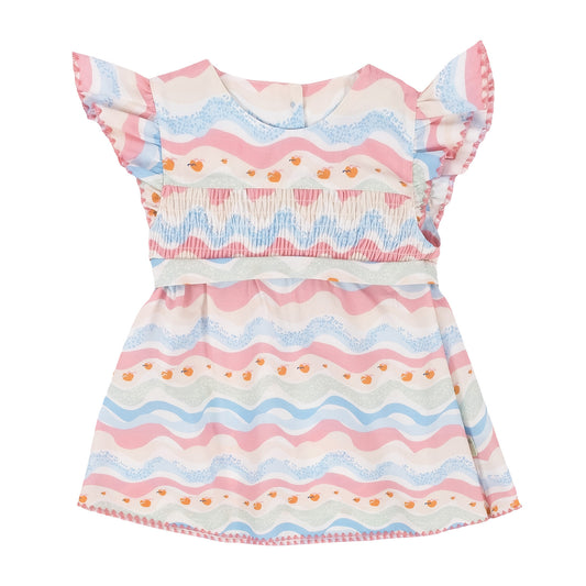 Waves Patterned Dress