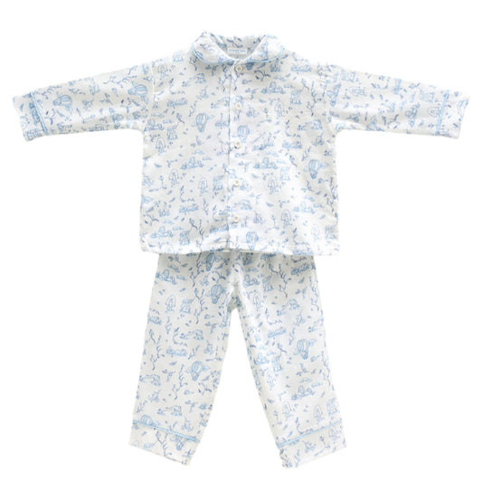 Toile De Jouy Pyjama - Blue