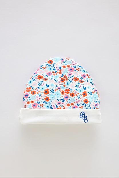 Little Blossom Hat & Bib - Red